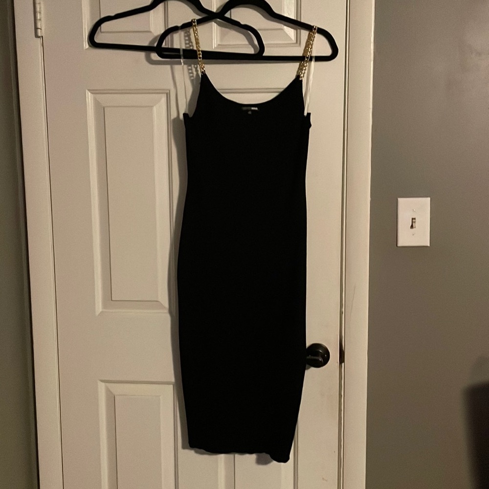 Chained up sweater dress